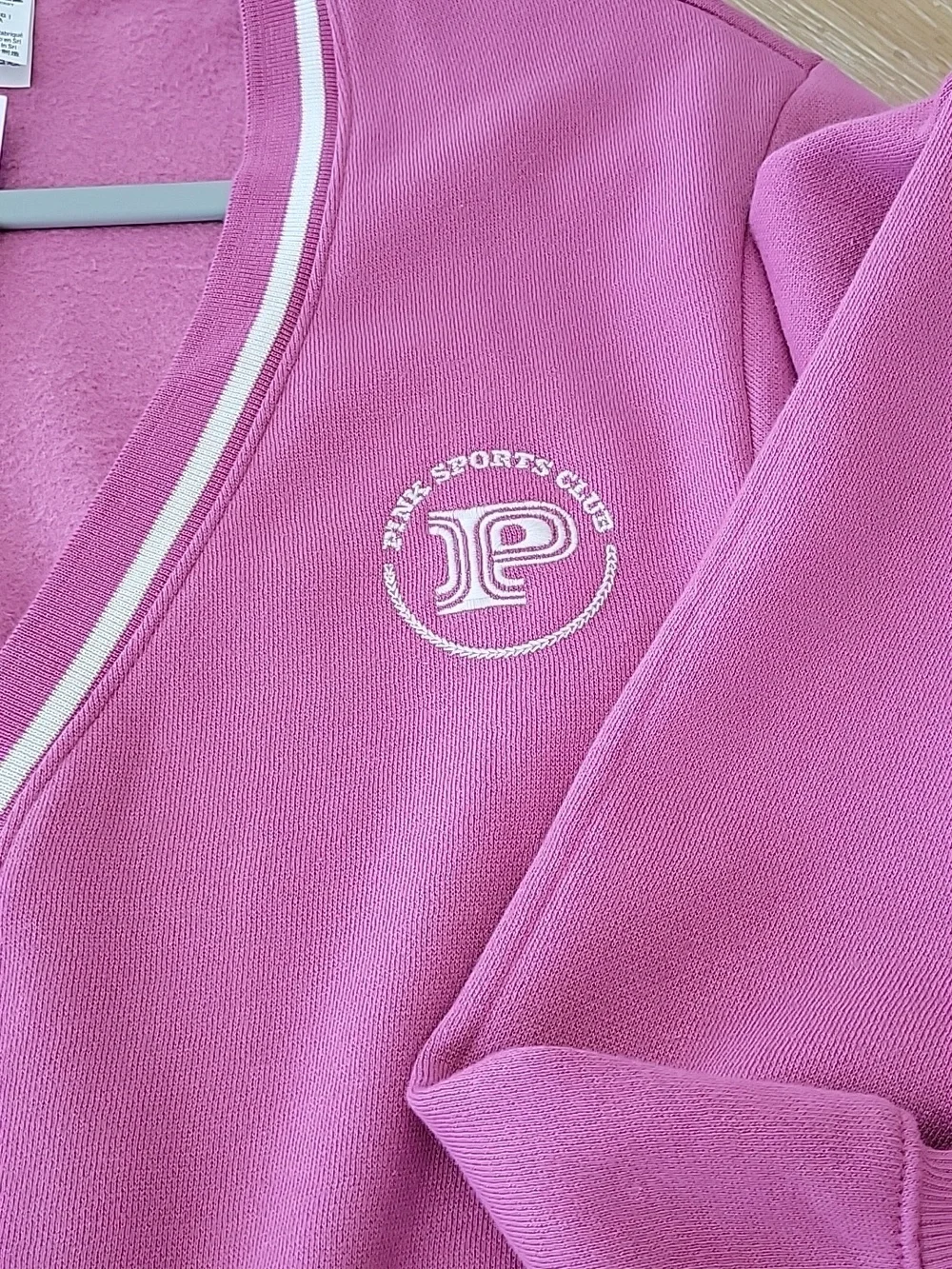 PINK Victoria Secret 2 Pc. Matching Front Zip Cardigan & Flare Sweatpants XL NWT - Picture 10 of 15